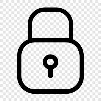 security, safe, door, key icon svg