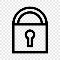 security, safe, door, key icon svg