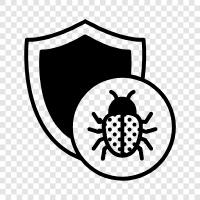 Sicherheit, Spyware, Malware, Antivirus symbol