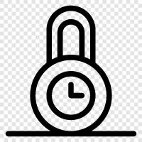 security, safe, door, key icon svg