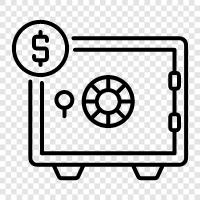 security deposit box, bank safe deposit box, public safe deposit box, safe deposit box icon svg