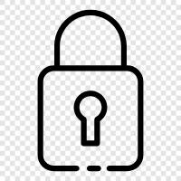 security, locks, hardware, key icon svg