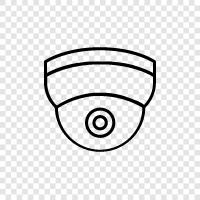 security, surveillance, monitoring, alarms icon svg