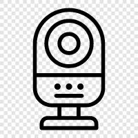 security, surveillance, video, image icon svg