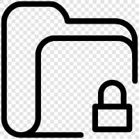 Security, Password, Encryption, Locked Folder icon svg