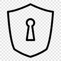 Sicherheit, sicher, Privatsphäre, verschlüsselt symbol