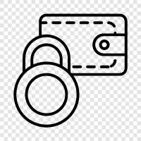 security, encryption, keep your wallet safe, wallet lock icon svg