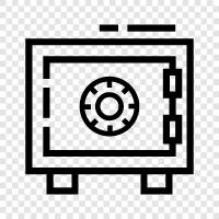 security, locks, security box, storage icon svg