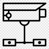 Sicherheit, Überwachung, Aufzeichnung, System symbol