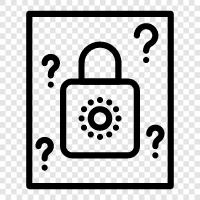 Sicherheit, Datensicherheit, Privatsphäre, Datenschutz symbol