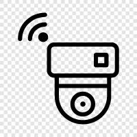 security, surveillance, monitoring, security cameras icon svg