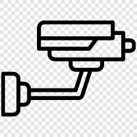 Sicherheit, Kameras, Überwachung, Systeme symbol