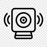 security, home security, monitoring, recording icon svg