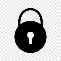 security, lock, key, chain icon svg