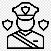 security officer, security guard services, guard, security icon svg