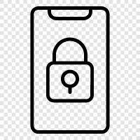 security, lock, screen, protect icon svg