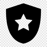 security star, fire safety star, child safety star, protection star icon svg