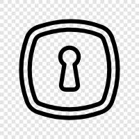 security, key, door, safe icon svg