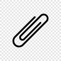 selfadhesive, paper clips, office supplies, Paperclip icon svg