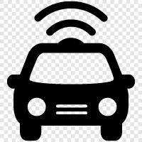 selfdriving car, selfdriving technology, carsharing, ride icon svg