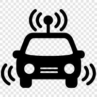 selfdriving car, driverless car, robot car, carsharing icon svg