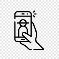 selfie stick, phone camera, phone, camera icon svg