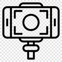 selfie, stick, camera, photography icon svg