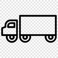 semi, truck, cargo, transportation icon svg