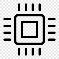 semiconductor, microcontroller, embedded software, firmware icon svg