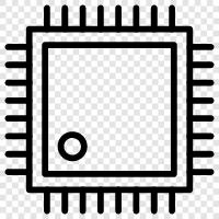 semiconductor, fab, chip, technology icon svg