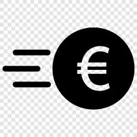 Send Euros, Send Euro cash, Send Euros online, Send Euros to UK icon svg