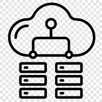 server, cloud, computing, provider ikon svg