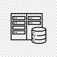 Server, Cloud, Server Room, Data Center cooling icon svg