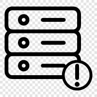 Serverfehler, ServerDown, ServerOutService, Server symbol