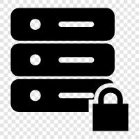 server lock, secure server lock, server security, server security lock icon svg