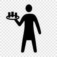 Server, Waitress, Host, Bartender icon svg