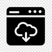 server, cloud, virtual, server hosting icon svg