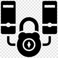 server security, server access, server lockout, server access control icon svg