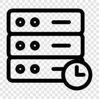 server, wait, time, wait time icon svg