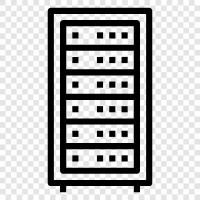 Servers, computer server, network server, web server icon svg