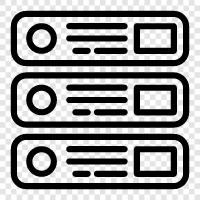 Servers, Hosting, Control Panel, Web Hosting icon svg