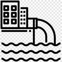 sewage, effluent, treatment, discharge icon svg