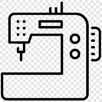 Nähmaschine, Steppmaschine, Stickmaschine, Vorspannungsband symbol