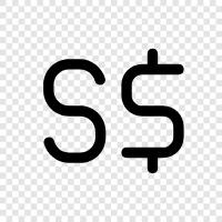 SGD, Singapore, currency, foreign exchange icon svg