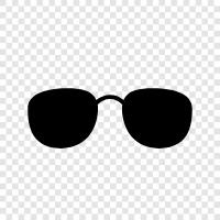 shades, sun glasses, polarized, prescription icon svg