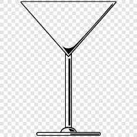 Shaker, Sipper, Martini Glass, New Years icon svg