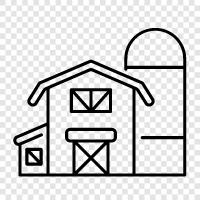 Shed, Farm, Rental, Rentals icon svg