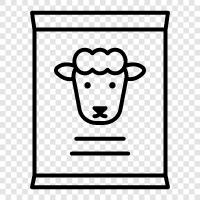 sheep, lamb, mutton, beef icon svg