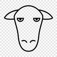 Sheep Head tattoo, Sheep Head art, Sheep Head drawings, Sheep Head paintings icon svg