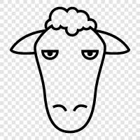 Sheep Head Tattoos, Sheep Head Piercings, Sheep Head icon svg